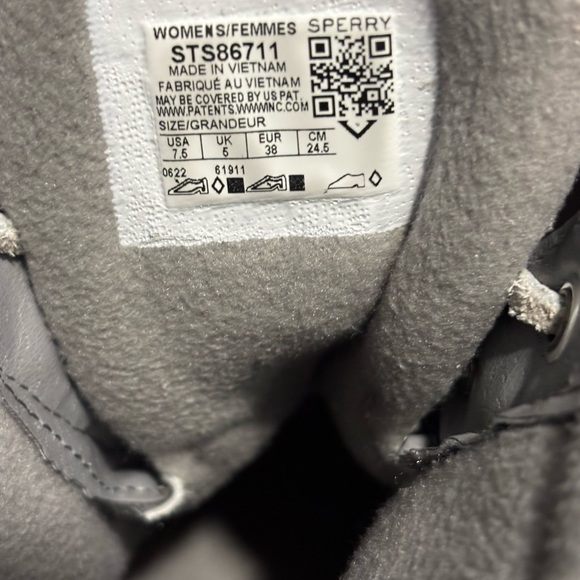 Sperry Women's Saltwater Nylon Pac Boots - Grey Size: 7.5 - Picture 7 of 7
